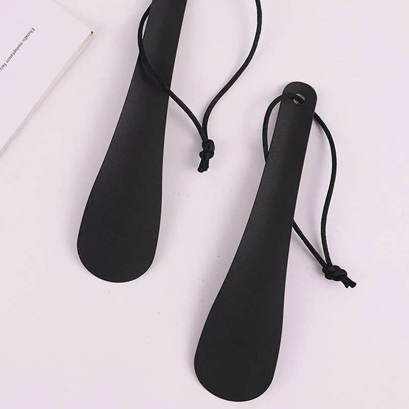 

Профессиональный обувной рожок, гибкий рожок из нержавеющей стали черного цвета, 19 см