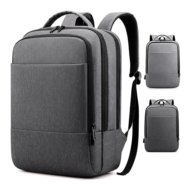 

Simple High Grade Computer Backpack Waterproof Nylon Multifunctional USB Business Men's Travel Backpack