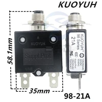3pcs taiwan kuoyuh 98 series 21a overcurrent protector overload switch