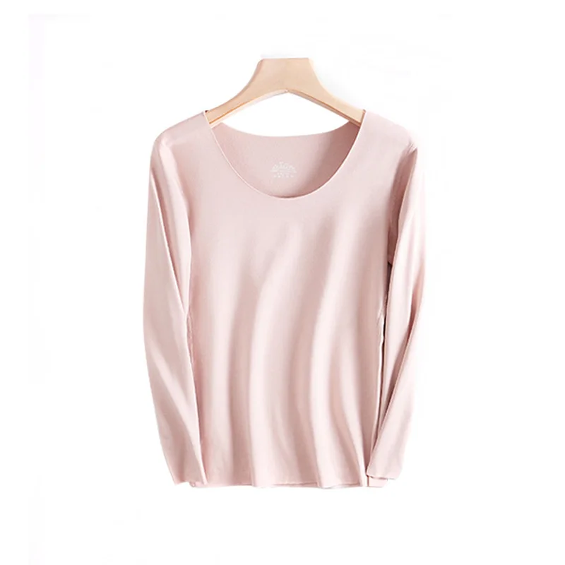 

non trace plus size thermal women's cold clothing thermo underwear warm winter tops wear women warming set