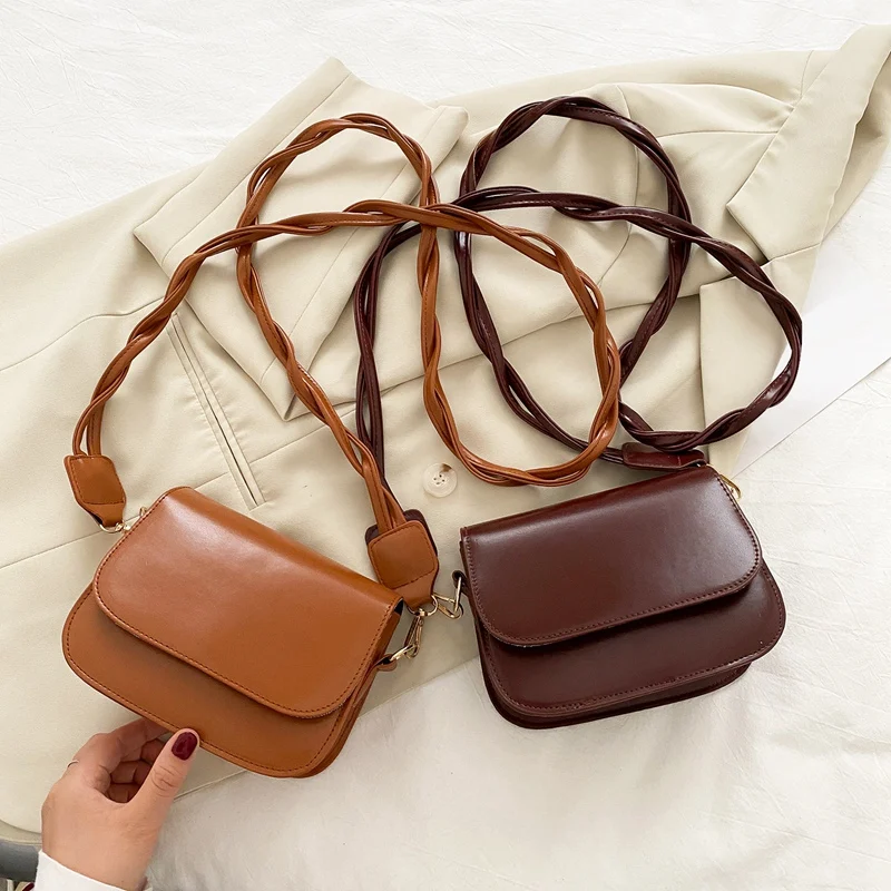

ASDS-Foreign Style Small Bag Female New Wave Korean Version Of the Wild One-Shoulder Slung Fashion Saddle Bag