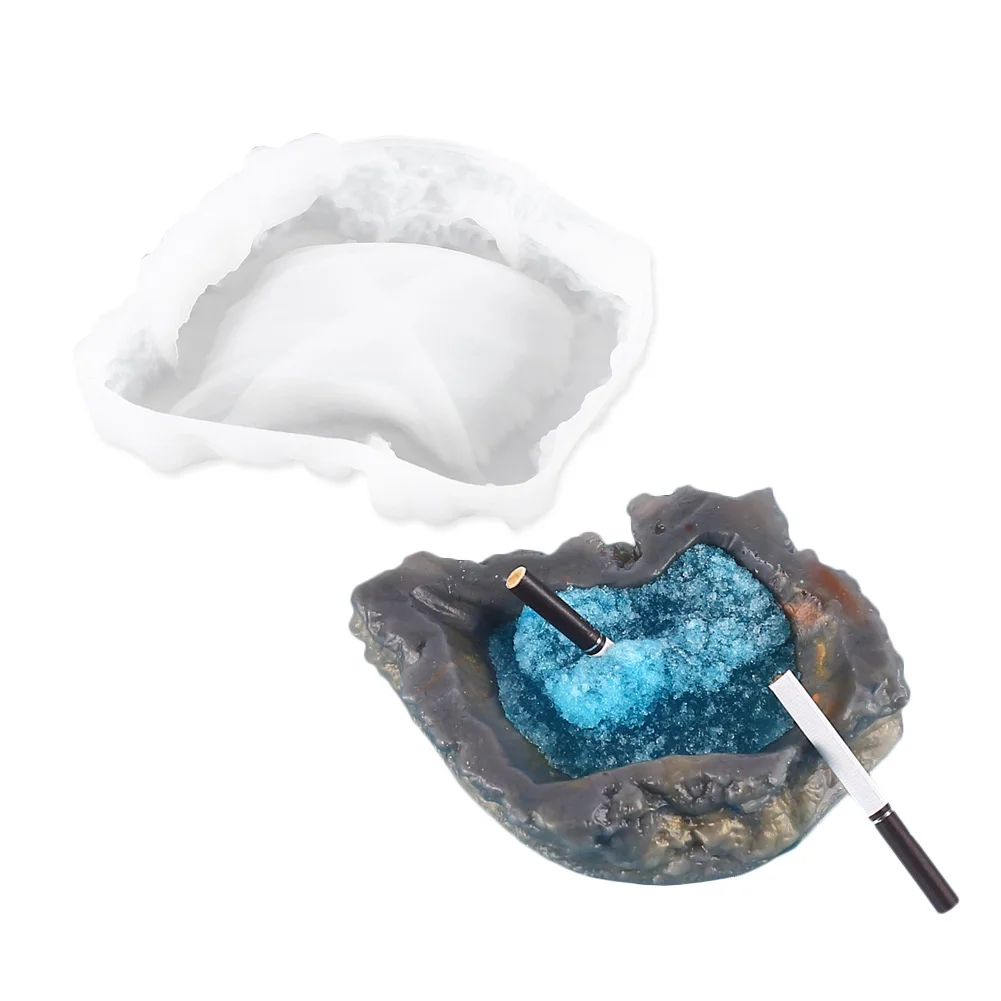 

Diy Creative Resin Crystal Drop Mold Silica Gel Mirror Ashtray Storage Box Decorative Ornament Silica Gel Mold