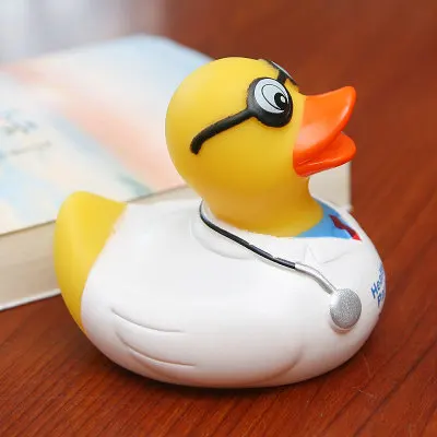 Новинка 2019 детские игрушки для ванной милый плавающий резиновый утенок в стиле