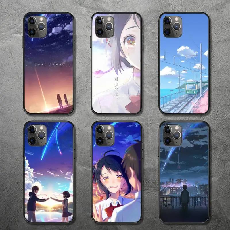 

Anime Your Name Soft Silicone Phone Case for iPhone 12 11 mini pro XS MAX 8 7 6 6S Plus X 5S SE 2020 XR