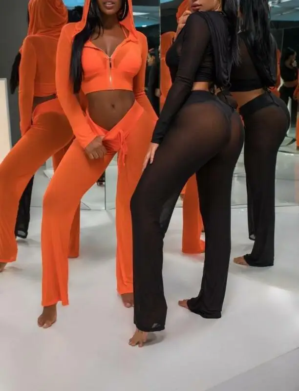 Новинка 2019 брендовые сексуальные женские пляжные сетчатые брюки с поясом и