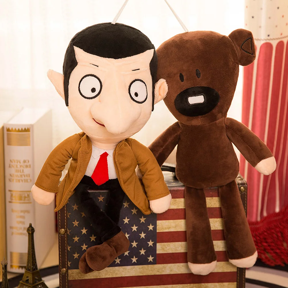 Плюшевые игрушки Mr. Bean и плюшевый милый мультфильм фигурка шапочка игрушка
