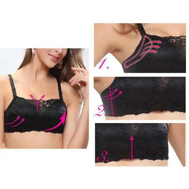 

Fashion Women Sexy Lace Underwear Summer Push Up Bra Anti-exposure Chest Bralette Ladies For Women Wrap Bra Breathable Unde P5J1