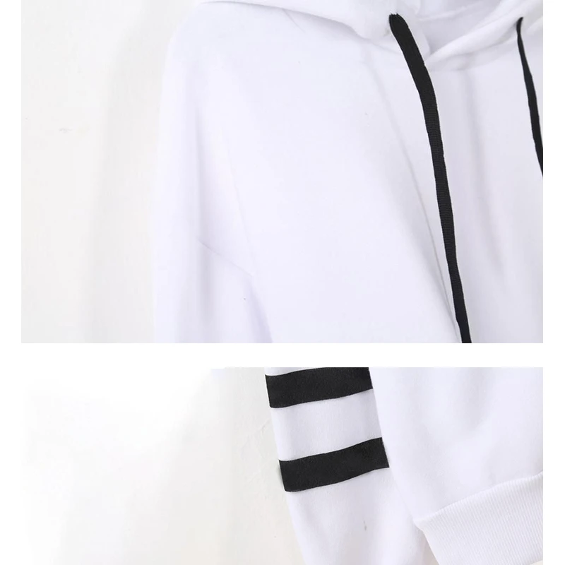 

Junji Unisex Winter Casual Harajuku Long-Sleeved Vogue Tops Loose Female Hip-Hop Couple Women Hoodies