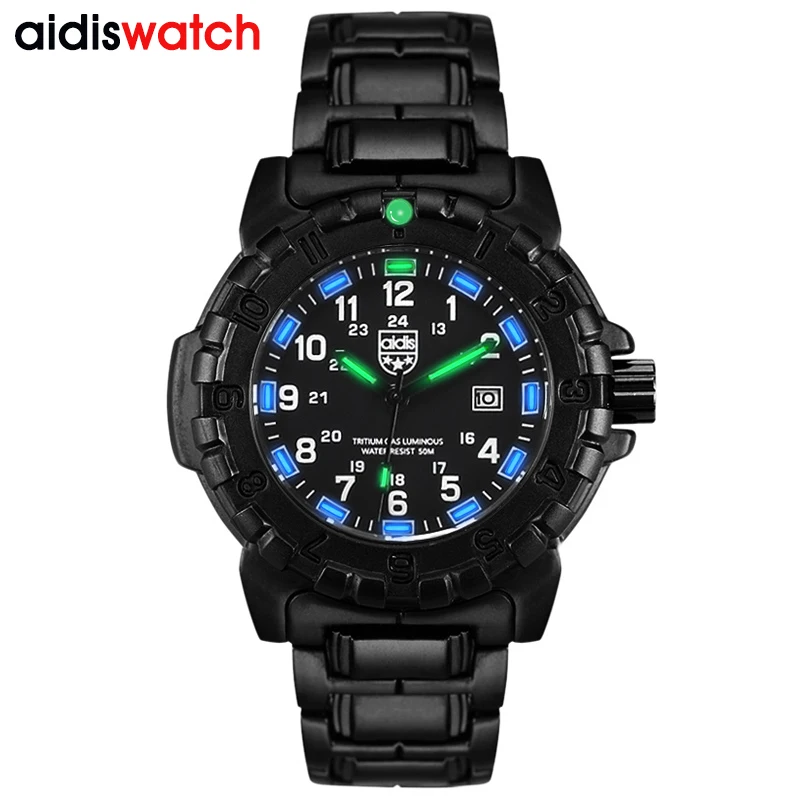 Men Military Watch 50m Waterproof Wristwatch LED Quartz Clock Sport Watch Male relogios masculino Sport Watch Men S Shock