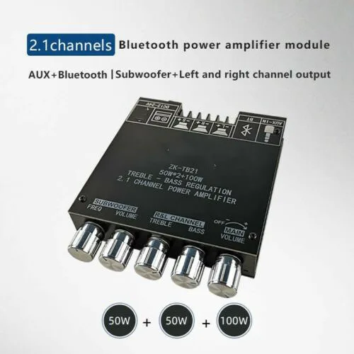 

Аудио 2,1 каналов bluetooth цифровой модуль усилителя мощности