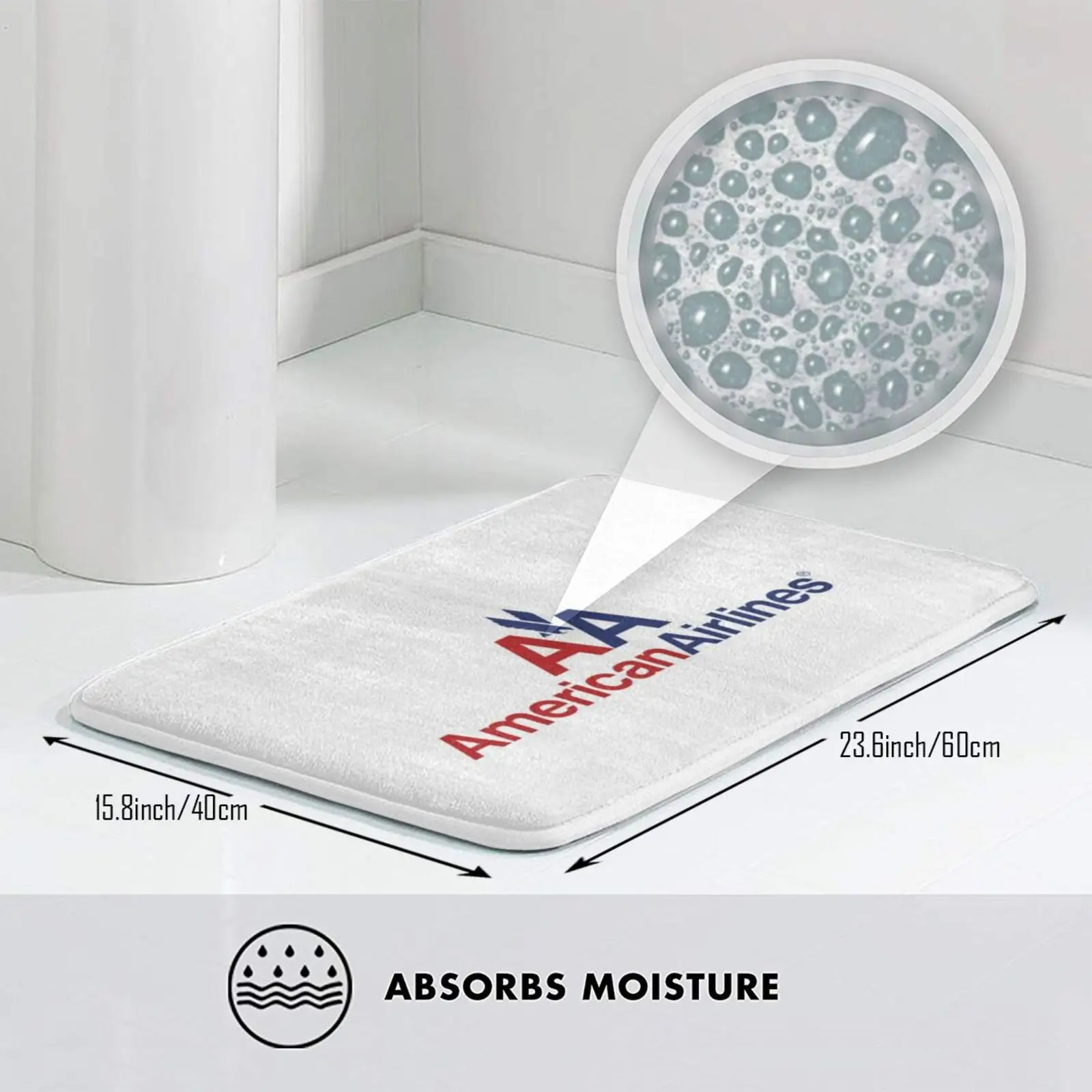 Terbang Naik American Dan Mat Rug Carpet Anti-Slip Bedroom Entrance Door |