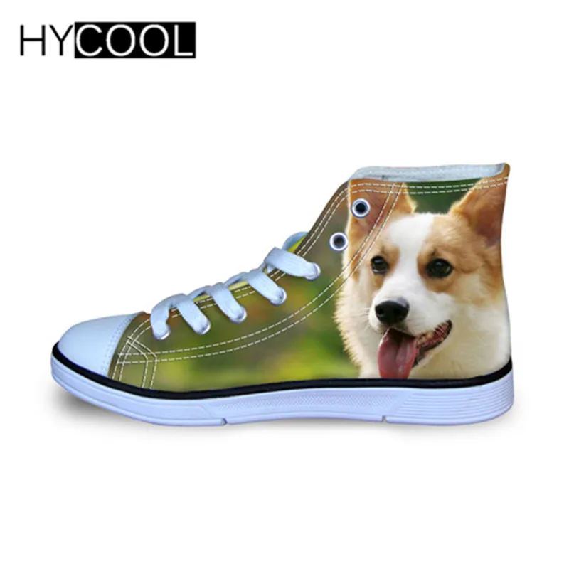 HYCOOL года; спортивная прогулочная обувь для девочек; вельш корги пемброк; Новинка; кроссовки с 3D принтом для маленьких детей; Осенняя Уличная обувь для мальчиков - Цвет: W2849AT