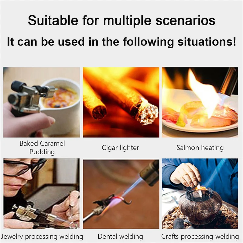 Металлическая Ручная горелка паяльная Бутановая для приготовления пищи барбекю