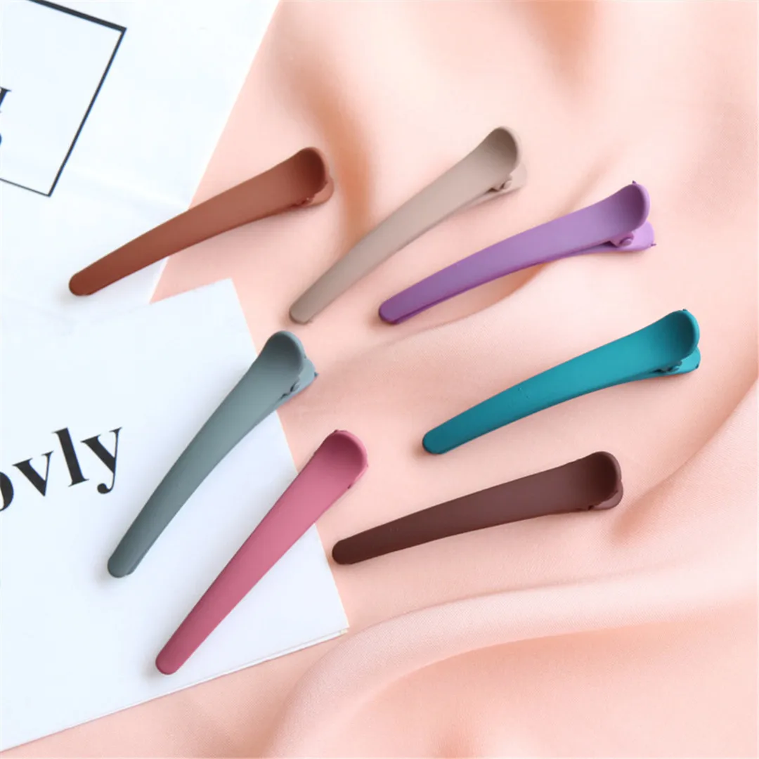

Fashion Morandi Hair Clips For Girls Candy Hairpins Duckbill Hairpin DIY Hair Styling Tool Hair Accessories Hairdressing Clip