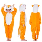 Пижама фланелевая для мальчиков и девочек, костюмы для косплея с животными и лисами из мультфильмов, детской модели