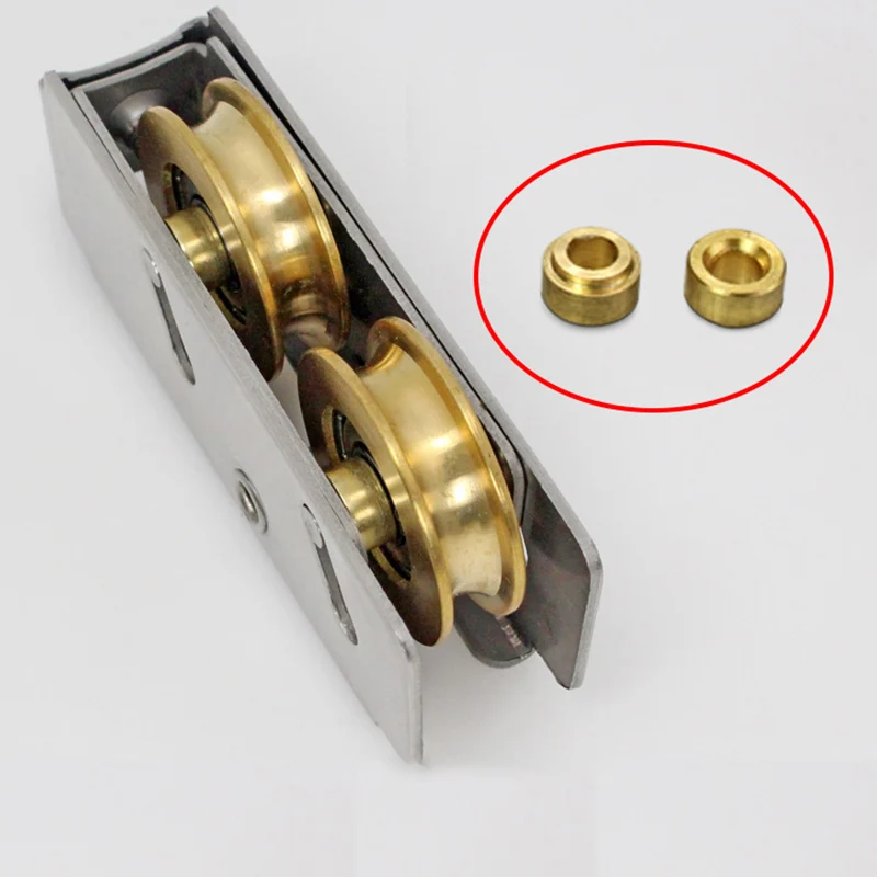 757-Тип Нержавеющая сталь раздвижные двери Пластик стальное Окно шкив из