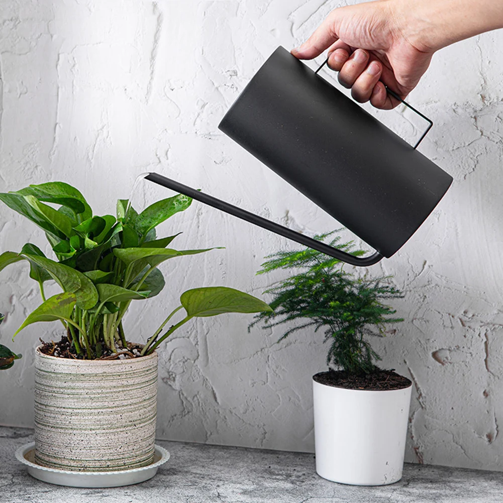 

1.5L Bonsai Retro Irrigation Pot Watering Can Portable Stainless Steel Long Spout Flowers Ergonomic Indoor Outdoor Sprinkler