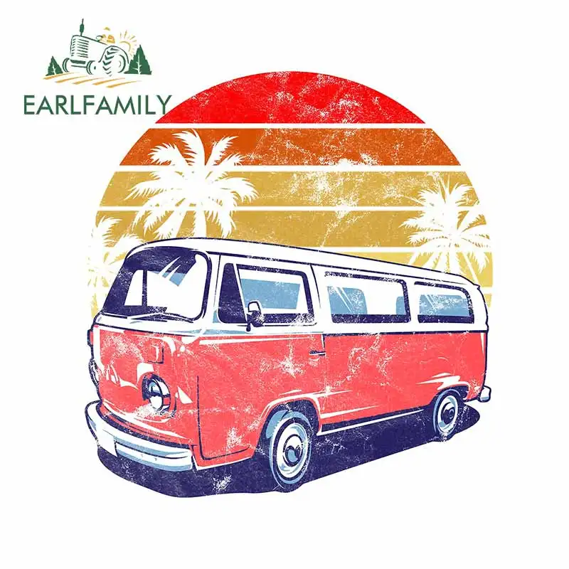 

EARLFAMILY 13 см x 12,2 см для Hippe Van Bus забавные автомобильные наклейки «сделай сам» графические наклейки виниловый материал водонепроницаемый для ...