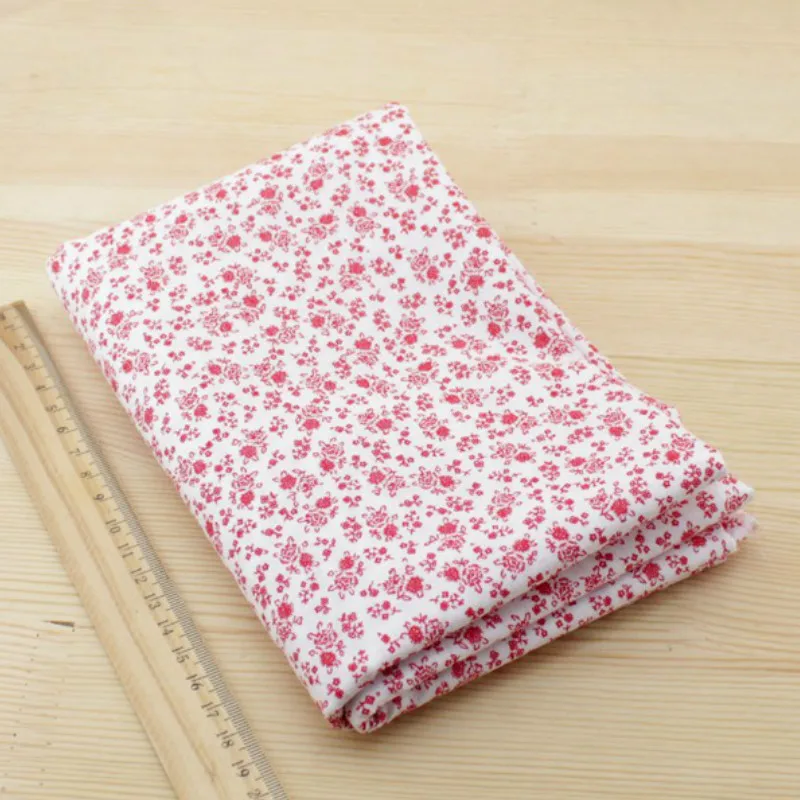 Booksew100% Cotton Fabric 50cmx50cm 7pcs Red Doll Cloth Tilda for Sewing Patchwork Quilting Tissue textiles cheap tecido|cotton fabric|cloth