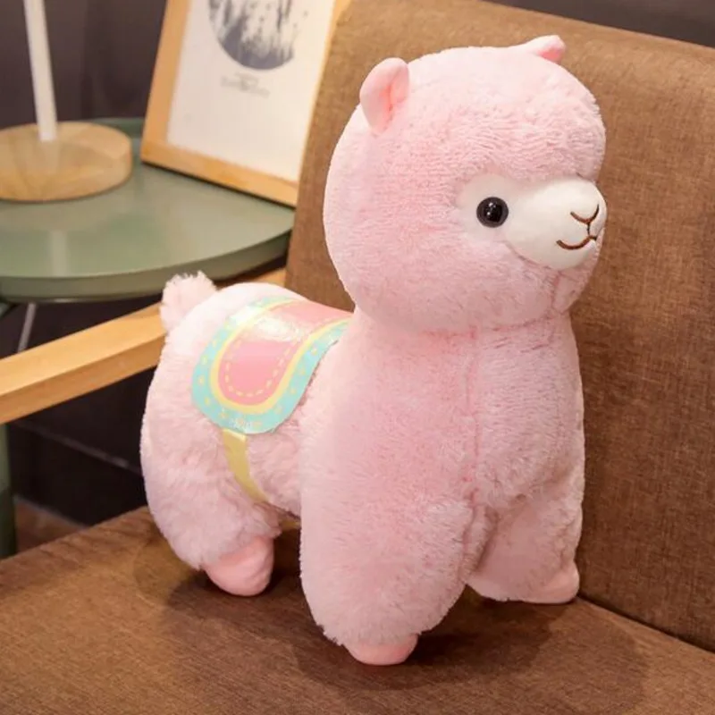 М'яка Плюшева Іграшка Plush Альпака Лама 35 см Рожева (9249)