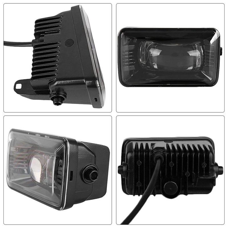 

DHBH-2Pcs Car Modified LED Fog Light Modified Front Bumper Fog Light for Ford F150 2015+