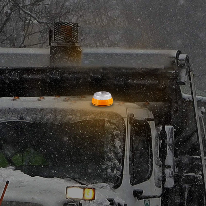 

V16 LED Emergency Strobe Light Magnetic Base Roadside Traffic Safety Warning Light Car Beacon Lamps for Outdoor Camping