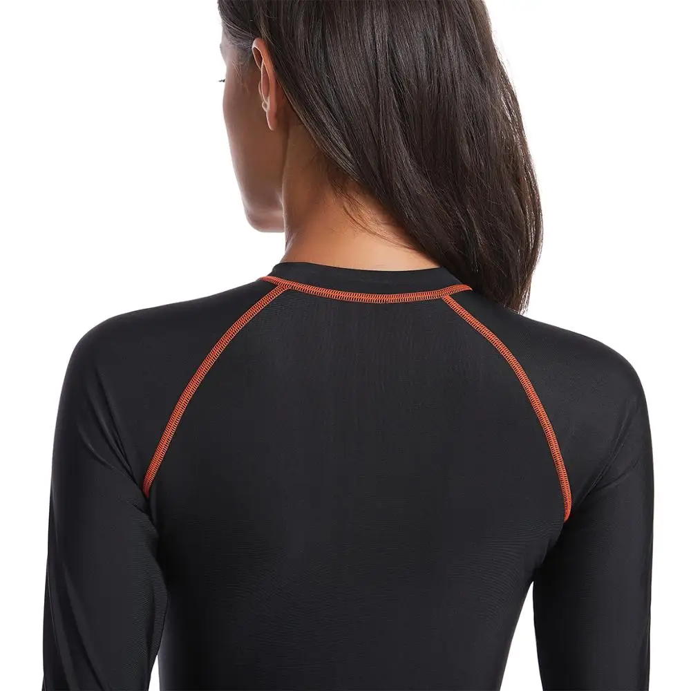 

2020 New Surf Suits Women Diving Clothing Jellyfish Sunscreen Snorkeling Black Long Sleeved Surfing Shirt Female Dropshipping