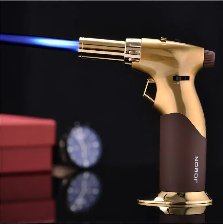 

Jobon Creative Boutique Inflatable Windproof Cigar Lighter ZB-529 Metal Spray Gun Gas Lighter BBQ Tool