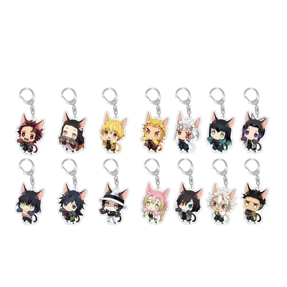 Аниме демон убийца Kimetsu No Yaiba фигурка Kamado Tanjirou Nezuko Hashibira Inosuke брелок Подвеска