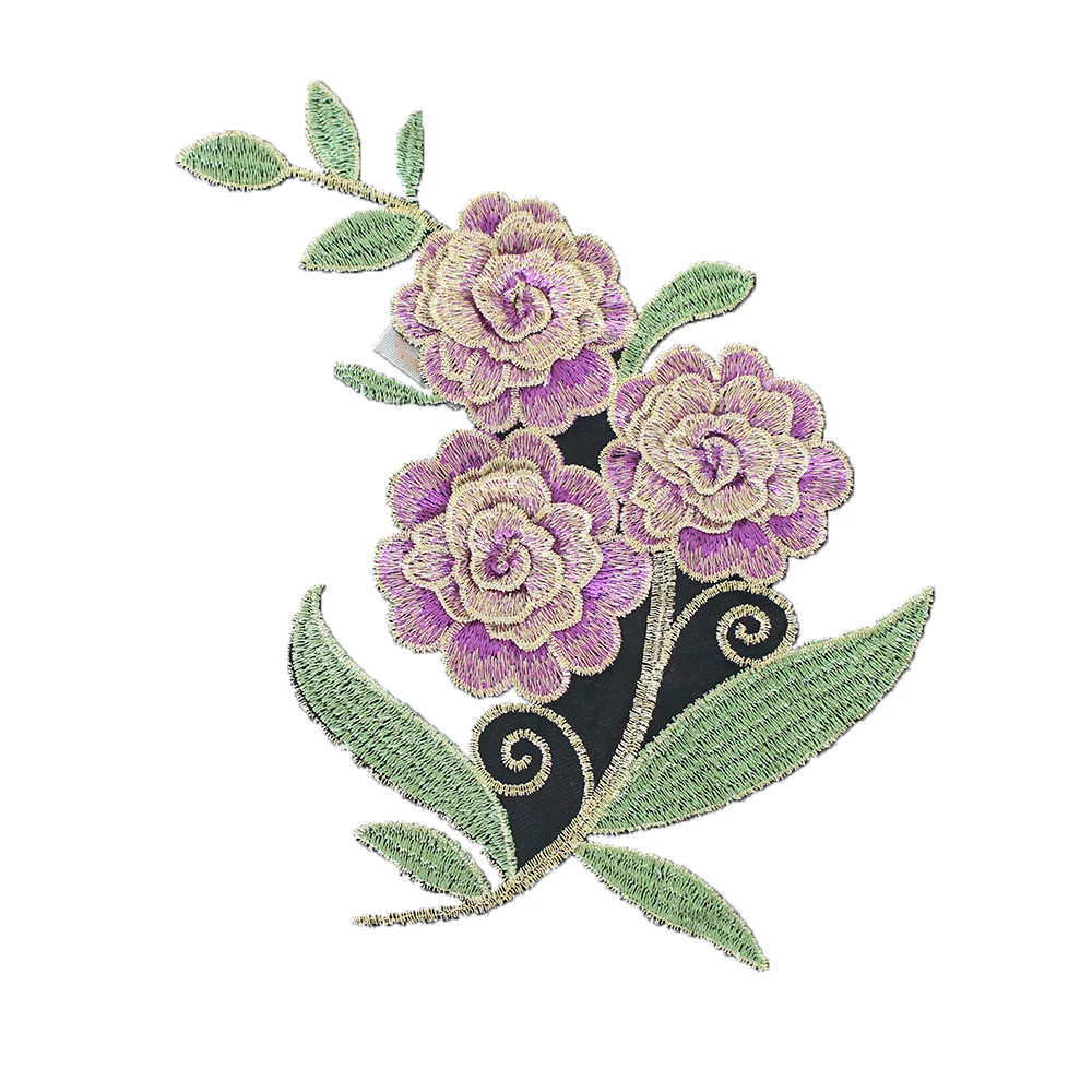 Дешевая Роза флакон парфюма патч для вышивки DIY аксессуары ручной работы утюга в