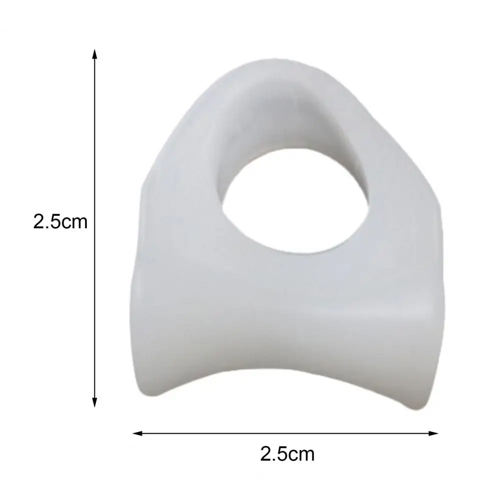 

2Pcs Toe Straightener Comfortable Multi-sizes Silicone Bunion Relief Gel Toe Separator for Elder