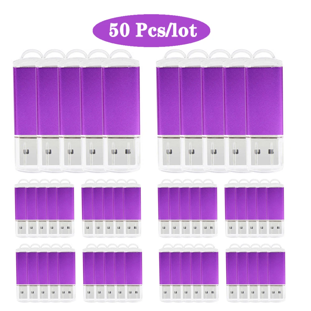 

50 шт./лот 32 Гб 64 Гб 128 ГБ USB флэш-накопители, прямоугольный флэш-накопитель, флэш-накопитель для большого пальца, карта памяти 8 цветов для ПК, н...