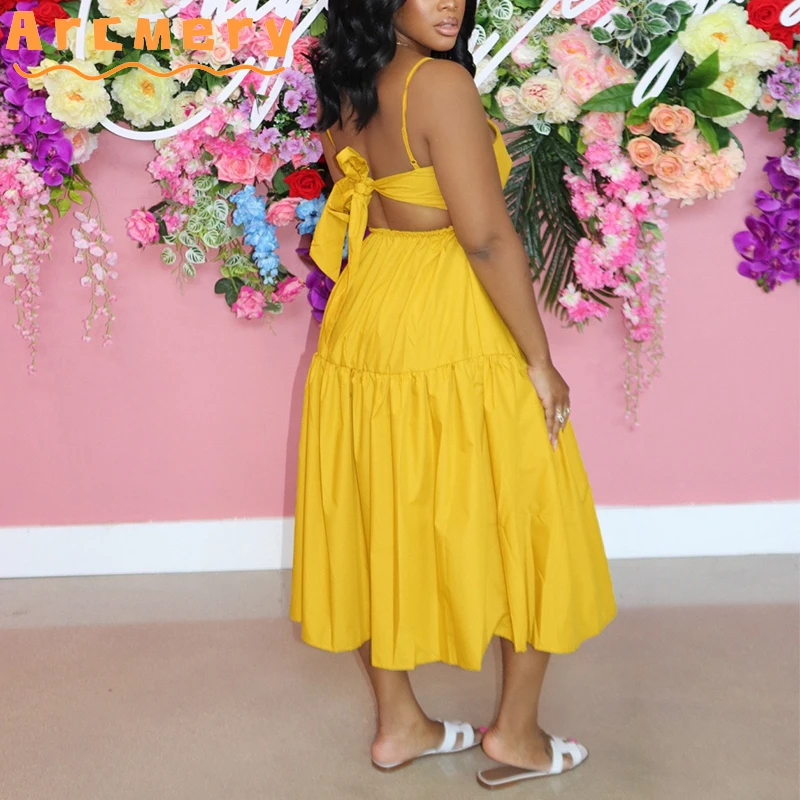 

Women Spaghetti Strap Sleeveless Maxi Dress