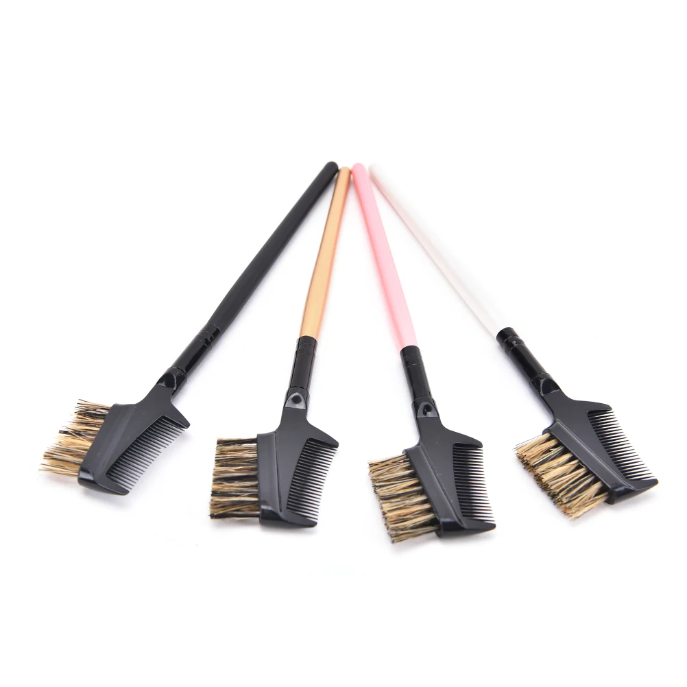 Модная новинка 2 в 1 двойная Расческа для бровей кисти красивого