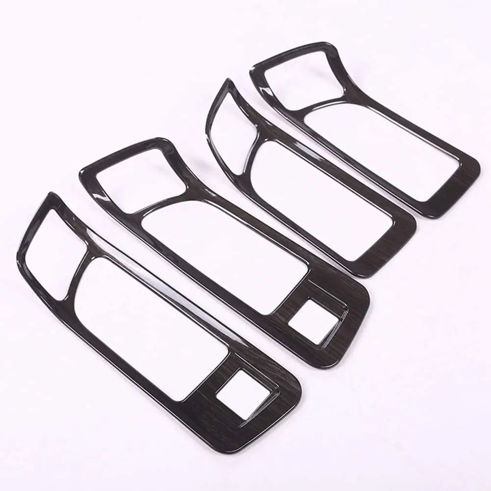 ABS plastic Interior Door Handle Trim Frame Cover for Land Rover Discovery Sport 2015 2016 2017 Black Ash Wood | Автомобили и