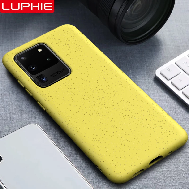 LUPHIE экологичный чехол для Samsung Galaxy S20 Ultra + противоударный силиконовый Plus Coque |