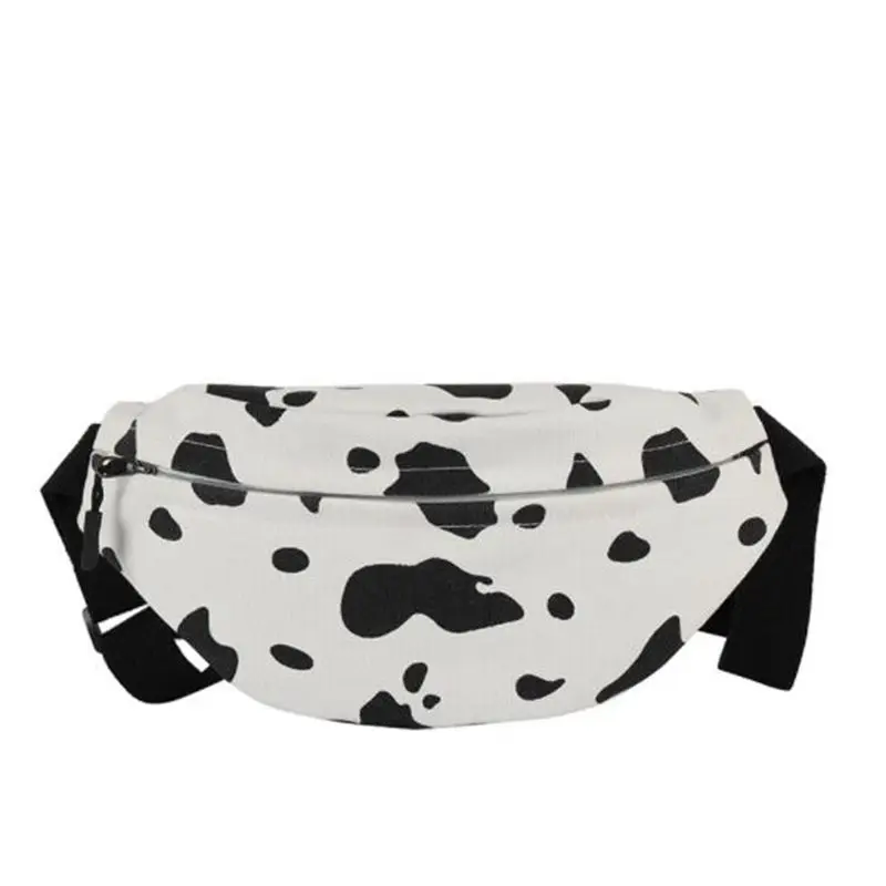 

Hot Sale Cow Print Canvas Small Chest Bag Leisure Original Design Fashion Messenger Bag Women's Shoulder Bag Mobile Phone Purse