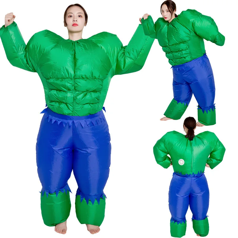 

Inflatable Costume Hulk Dress Green Man Cosplay Costume For Men Women Cartoon