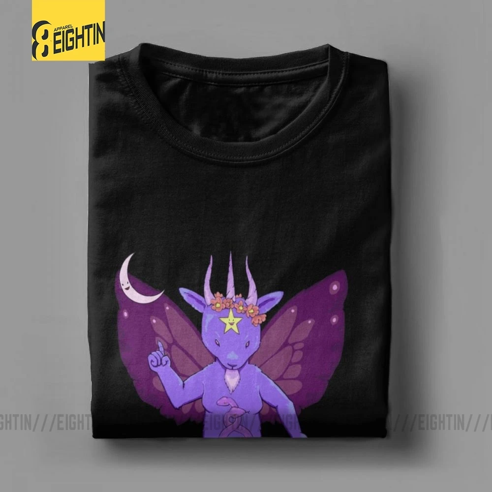 My Little Baphomet футболки короткий рукав чистый хлопок для мужчин футболка печать футболки круглый вырез большой размер мультфильм уникальный