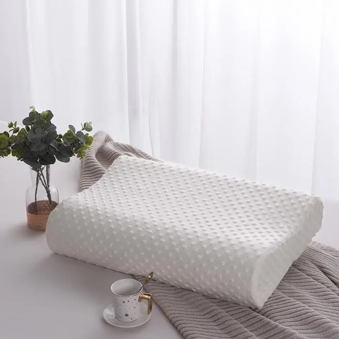 

Ergonomic Contour Memory Foam Pillow, Basic Bed Pillow for Side, Back, Stomach Sleepers - Queen, Pillowcase Washable