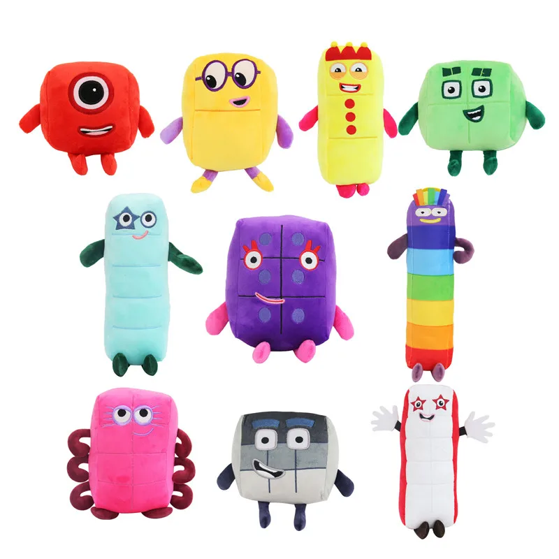 New Numberblocks Plush doll Educational Stuffed Number Blocks Toys Cartoon Figure Stuffed Plushies Children Gift