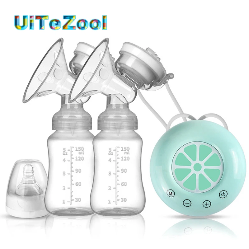 Электрический двойной молокоотсос USB BPA Бесплатный насосы для грудного