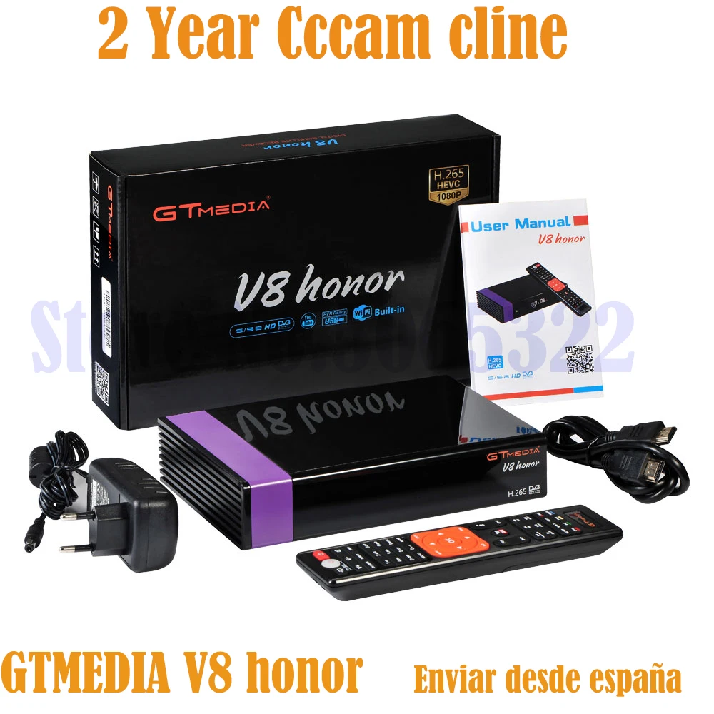 Бесплатно ДЕШИФРАТОР спутникового телевидения GTmedia V8 nova/honor CCcam Cline 2 года бесплатно как GTmedia V9 супер Европа cccam