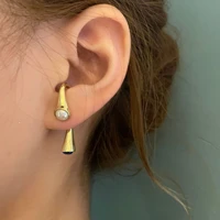 france brand design special personality piercing stud earrings for women punk hip hop ear jewelry
