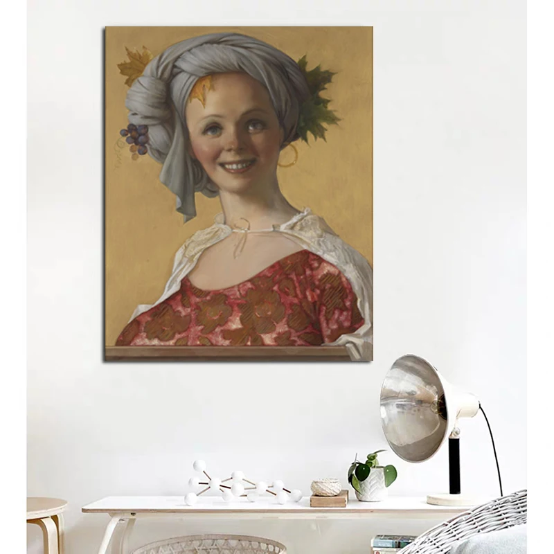 Винтажный холст с принтом в виде картины Джон Currin украшение для дома