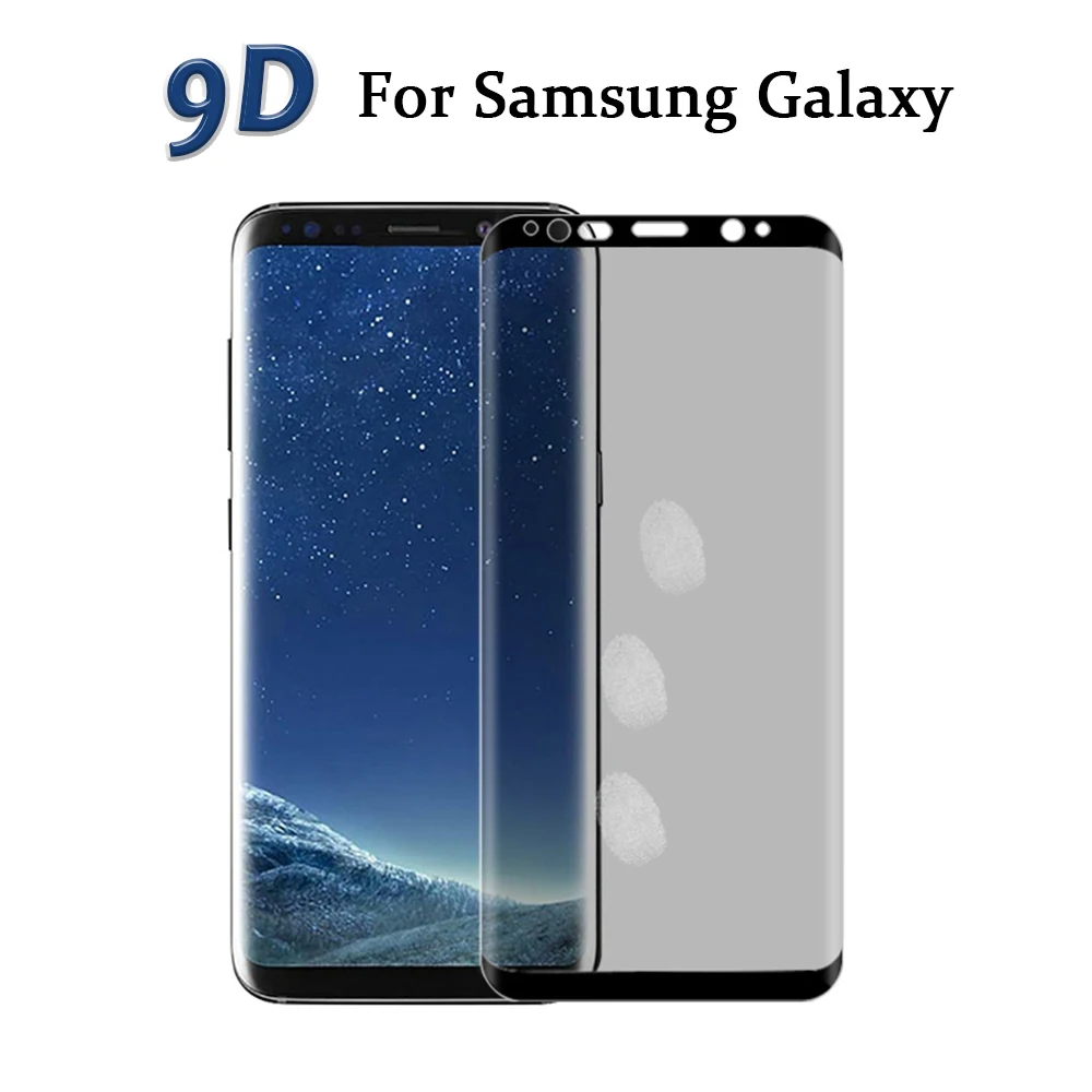 9D закаленное стекло для Samsung Galaxy A6 A7 A8 Plus 2018 Защитное экрана полное покрытие