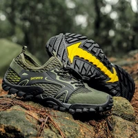 mens mountain trekking shoes summer mesh breathable men hiking shoes outdoor men sneakers men sport shoes quick dry water shoes