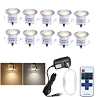 10 шт. IP67 водонепроницаемый светильник на палубе с регулируемой яркостью DC12V подземный светильник пейзаж светильник ing Точечный светильник для сада траектория лестницы патио