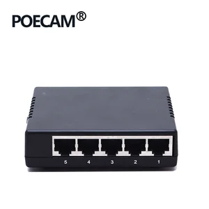 5 портов, Пассивный Переключатель PoE, 12 В, 24 В, 45 + 78-скорость передачи 100 Мбитс