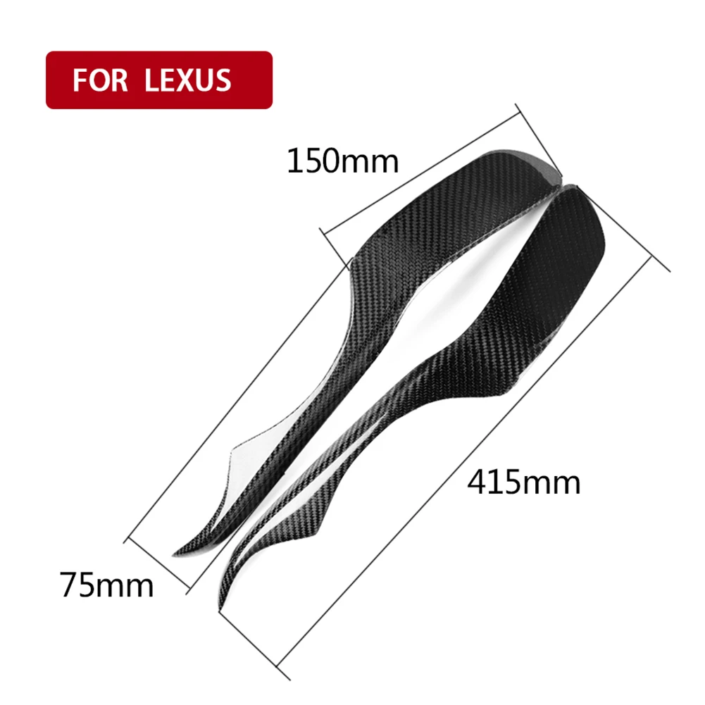 

Car Headlight Sticker for Eyebrow Eyelids Carbon Fiber Stickers Trim Cover for Lexus IS-300 IS 200 ALTezza RS200 1998-2005